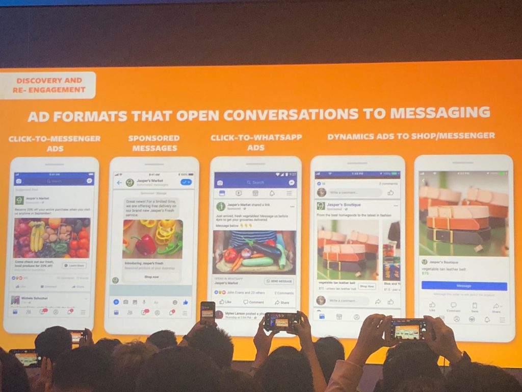 Ad format that open conversation to messaging